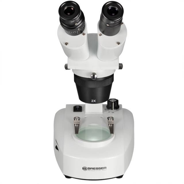 Bresser Microscope Professionnel Trino 7X-63X Science Blanc