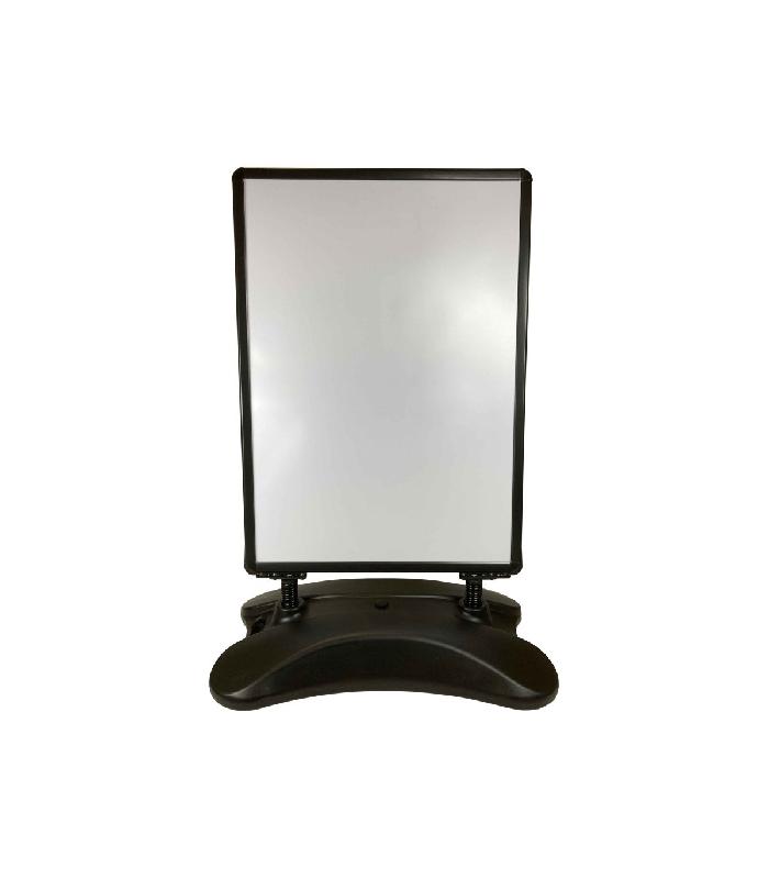 Panneau trottoir en aluminium sur ressorts pour 2 affiches format A0 - Référence : BCS-SWINGA0-N_1