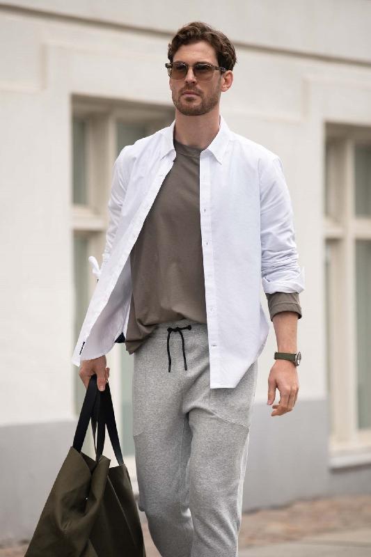 Pantalon de jogging unisexe - Gris chiné - Franklin - Nimbus_1