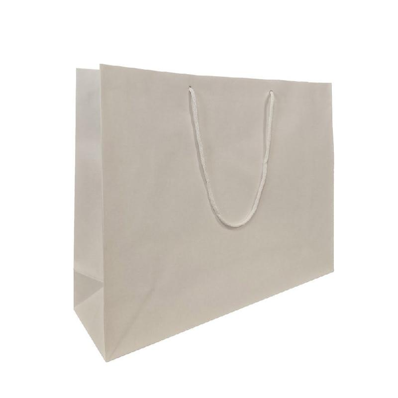 Sac kraft luxe à poignées papier blanc 30 x 25 x 10 cm par 15_1