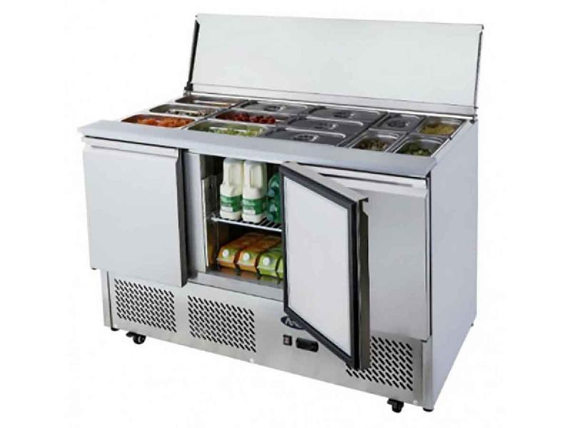 Saladette réfrigérée 12GN1/3 positive 3 portes 380L ATOSA_1