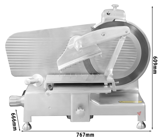 Trancheuse à jambon professionnelle - coupe verticale - grande lame de diamètre ø35 cm_1