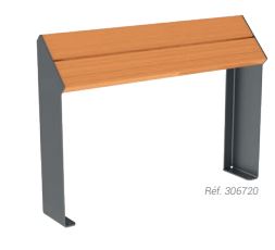 Assis-debout public KUB - Jesignale - Structure acier et assise en acier galvanisé ou bois exotique_0
