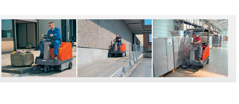 Balayeuse aspiratrice autoportée - Sweepmaster 900 R/980 R - nettoyage sans poussière des moyennes surfaces industrielles_1