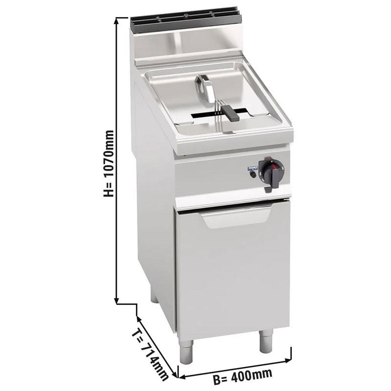 Friteuse à gaz professionnelle 10 litres sur meuble_1