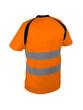 T-shirt haute visibilité orange/bleu - 100% polyester bird-eye - 150 g/m2 - Normes EN ISO 13688 et EN ISO 20471_1