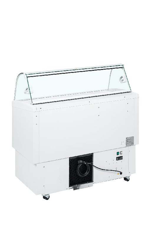 Vitrine ventilée pour glace FIJI 6 Blanc TEFCOLD_1