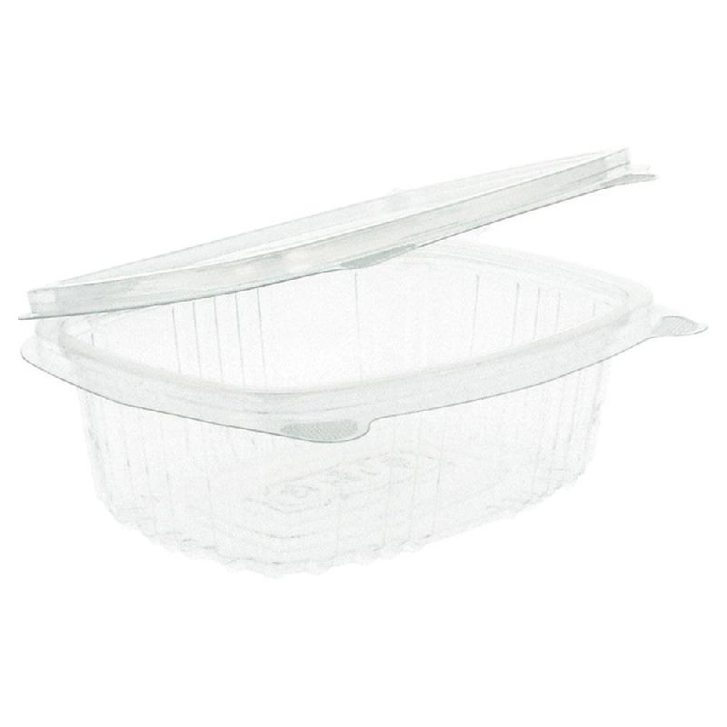 Barquette froide avec couvercle attenant PET 250cc 13,2x9,5x4,1cm - par 600_1