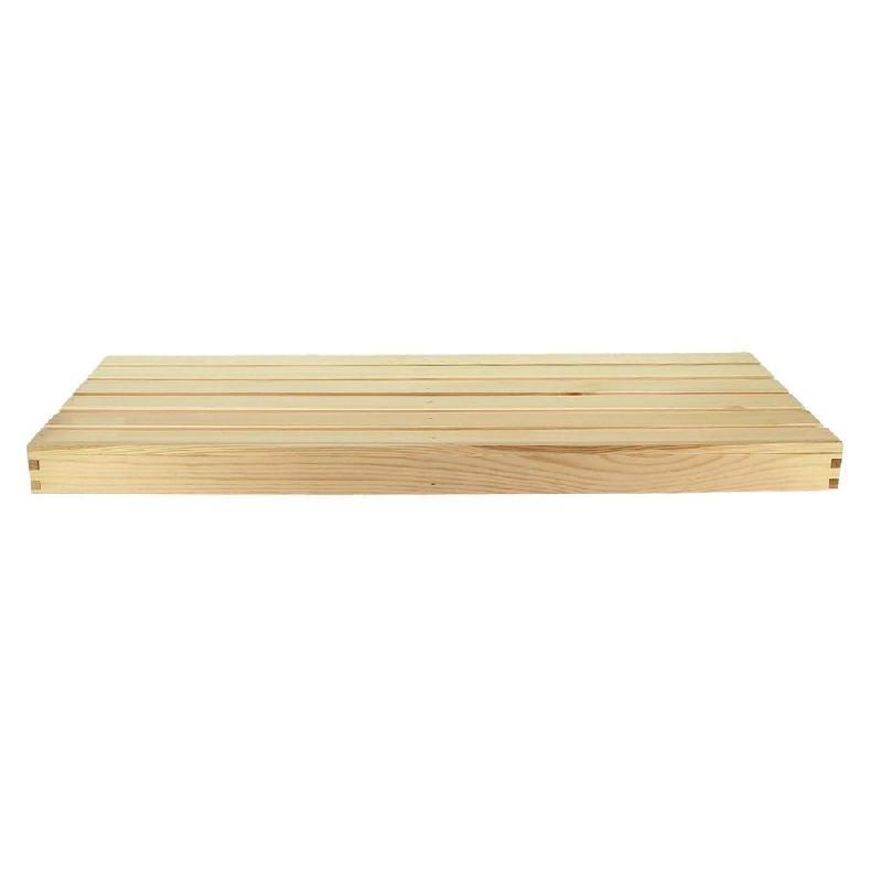 Planche caillebotis pin vernis 62,5x28x4 cm_1