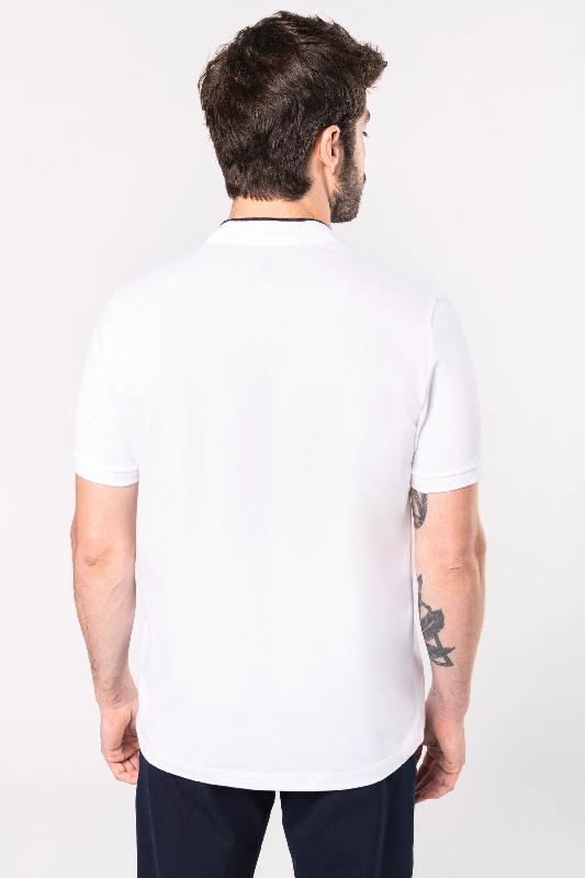 Polo col mao manches courtes homme - Réf: K223 - 100% coton peigné - Maille piquée - Lavable à 60°C_1