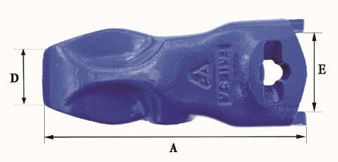 Dents de godet Fastkey FK11 SA - 28,3kg - Dimensions A: 435mm, B: 173mm, C: 10mm, D: 80mm, E: 115mm_1