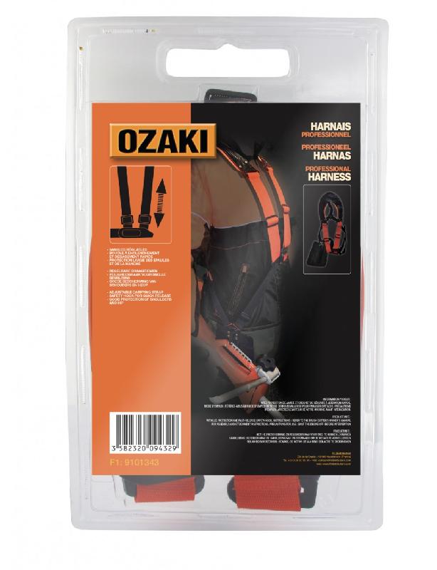 Harnais débroussaillage pro grand confort - Protection large des épaules et de la hanche - Sangles réglables - Marque OZAKI_1