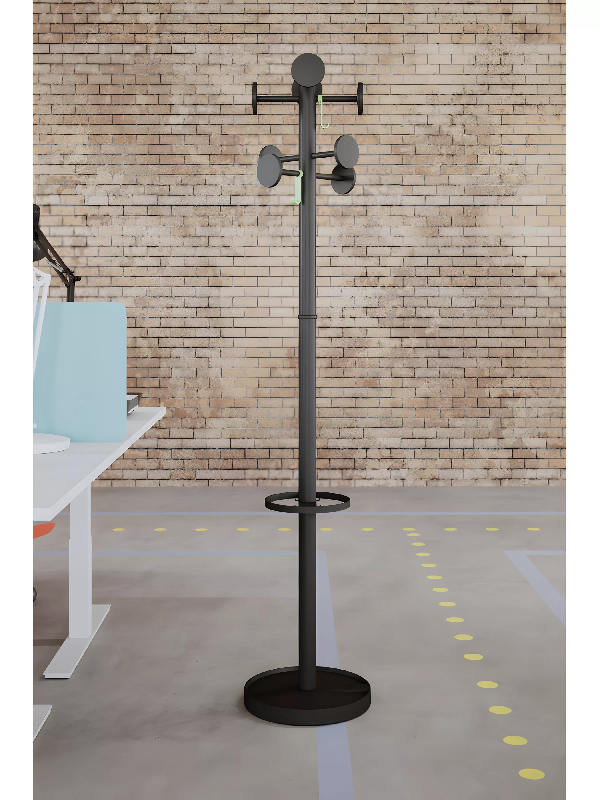 Porte manteau design sur pied noir STAN_1