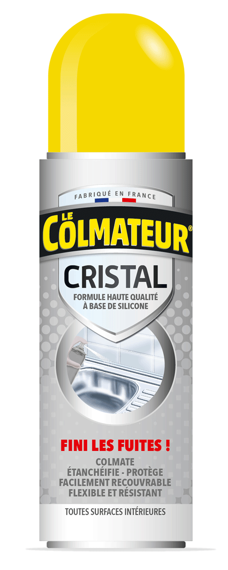 Le Colmateur® Cristal - Aérosol d'étanchéité silicone haute qualité - Formule brevetée et fabriqué en France_1