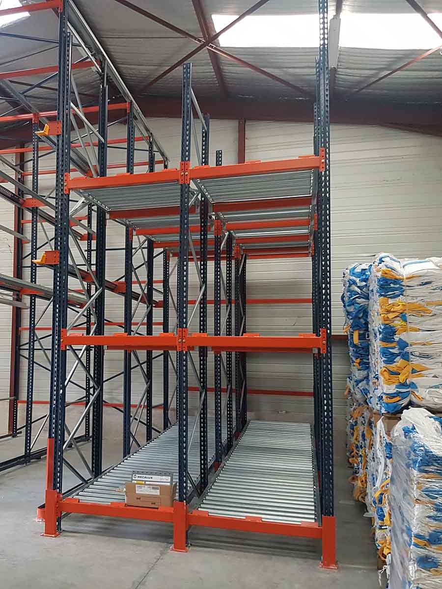 Rayonnage à palettes par accumulation   idéal pour stocker des marchandises fabriquées en série ou en lots_1