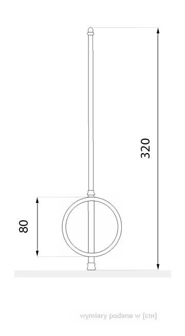 05.055.2 - Arceau urbain Ring Zano en acier - Hauteur 130 cm - Design rond et pratique_1