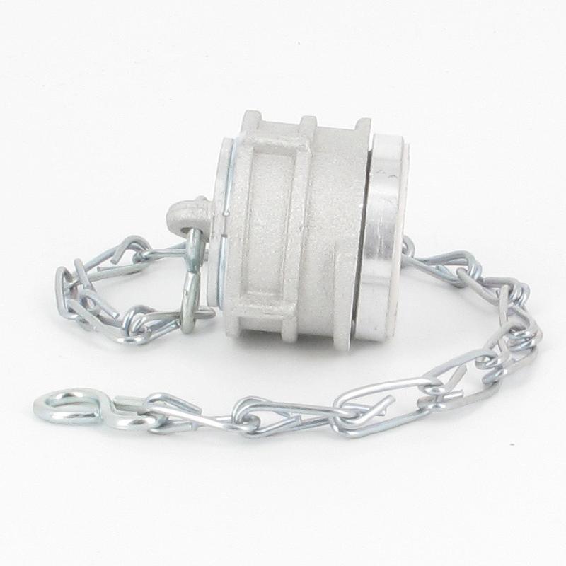 Bouchon avec verrou + chainette Ø 25 mm - Alu_1