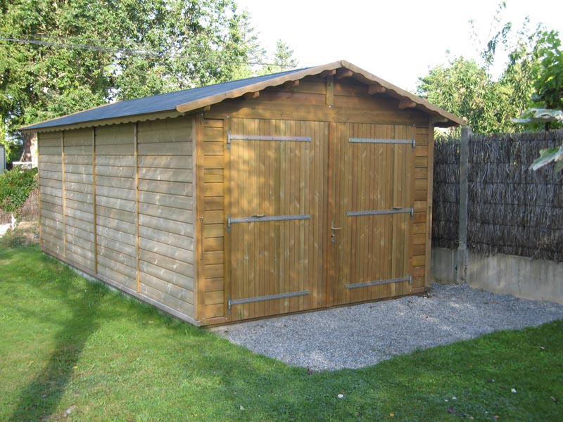 Garage bois - Hirondelle - Sur mesure - 20 dimensions jusqu'à 70m² - Toiture variée_2