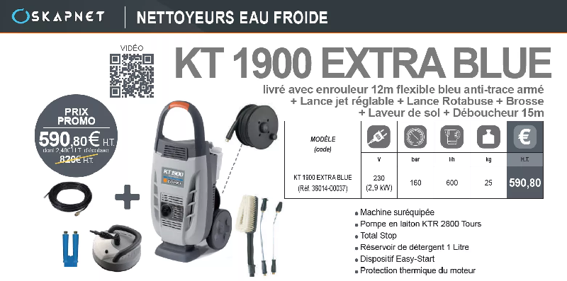 Nettoyeur Haute pression KT1900 EXTRA BLUE complet_1