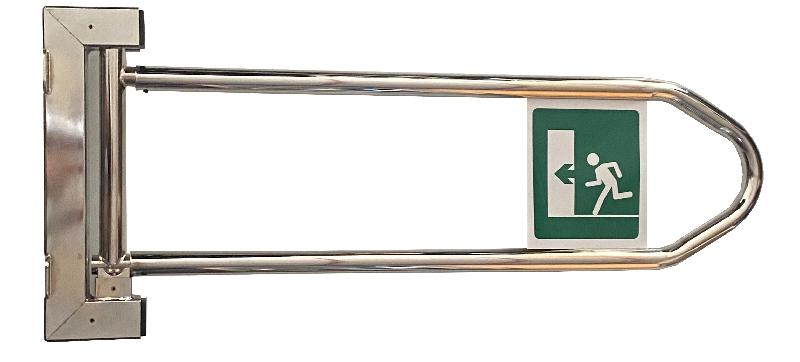 Portillon magasin indexe mural extensible - bras de 870 à 1100 mm - finition chromé - fabriqué en France_1