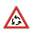 Signalisation d'intersection et de priorité type AB25 - panneau annonçant un carrefour à sens giratoire_1
