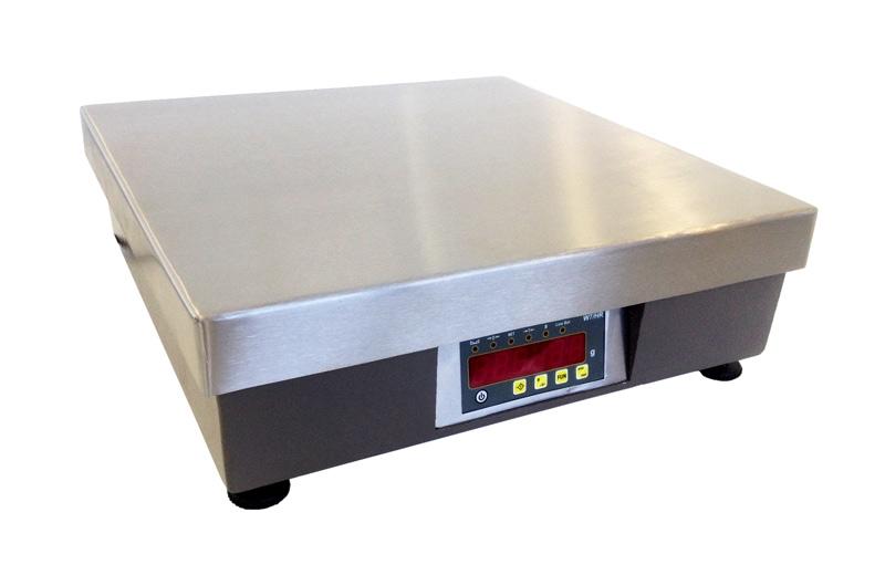 Balance industrielle HR - structure aluminium, plaque inox AISI-304, indicateur incliné, IP55, CE-M_1