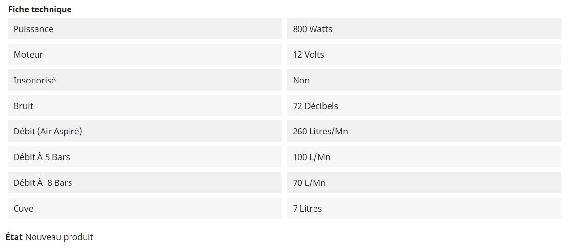 Ext3t_7l_12v compresseur extrême 3 12 volts 260l/mn - nardi compressori france - cuve de 7 l_1