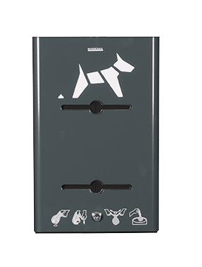 HYGECA Distributeur propreté canine mural rouleaux Gris Anthracite_1