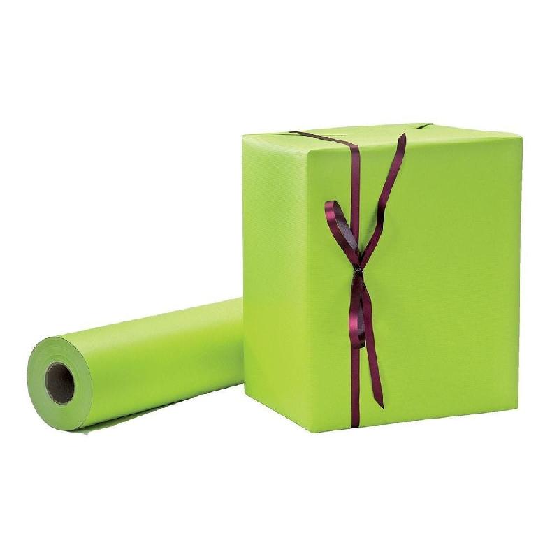 Papier kraft vert lime 0,70 x 100 m - professionnel, écologique et résistant_1