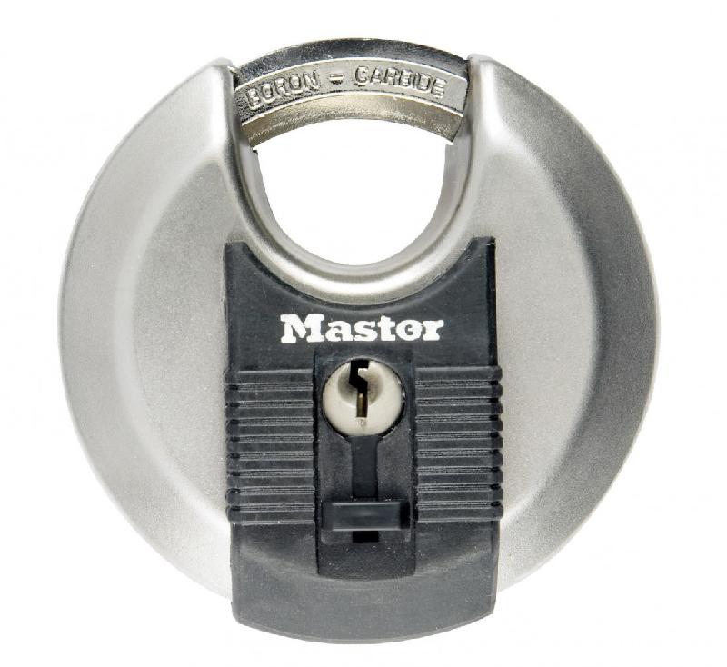 Cadenas à clé MASTER LOCK - acier inoxydable, l.70 mm - Haute résistance à la corrosion et sécurité renforcée_1