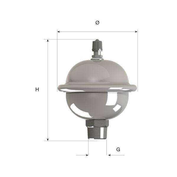 Réservoir à vessie CAR - CIMM - 19 litres - inox AISI 304L - pression max. 20 bars - normes PED 2014/68/UE et DIN EN 13831_0