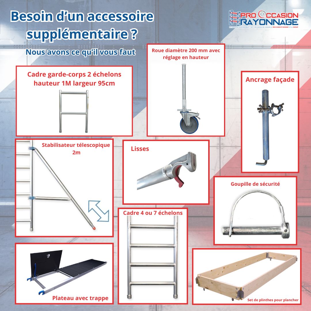 Kit échafaudage Tour Roulante - Neuf - Hauteur de travail : 9,30 mètres_1