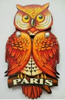 Magnet publicitaire personnalisé hibou - MDF découpé au laser - Fabriqué en France_1
