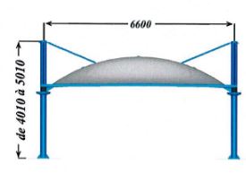 Préau structure pour places de parking réservées aux personnes handicapées - Respecto - 69 m² - Conforme normes NV65 et CTS_1