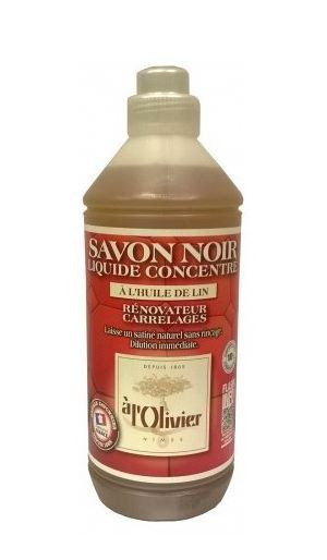 Savon noir liquide concentre nettoyant a l'huile de lin toutes surfaces flacon de 1l_1