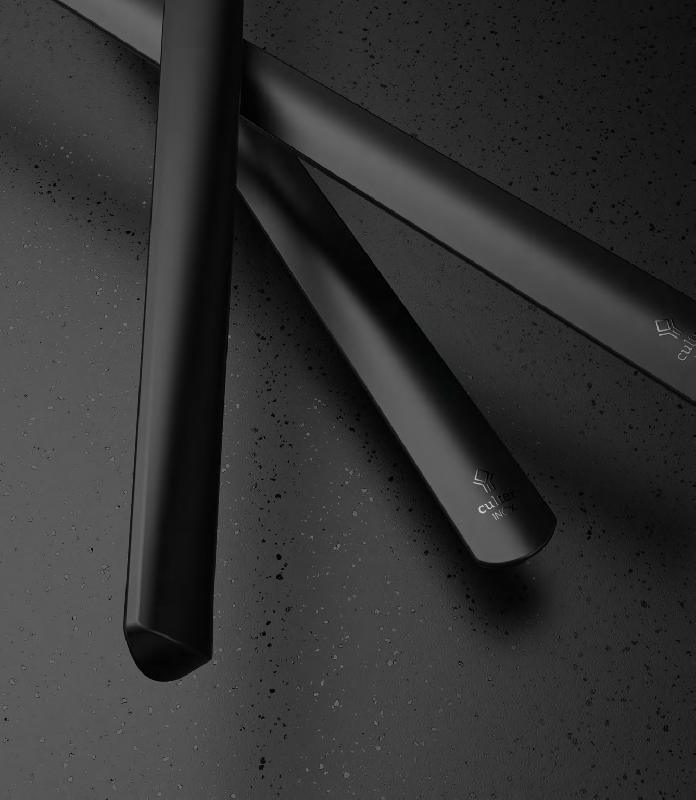 Couteau à gâteau Atlántida Black - acier inoxydable 18/10 - finition satinée noire_1