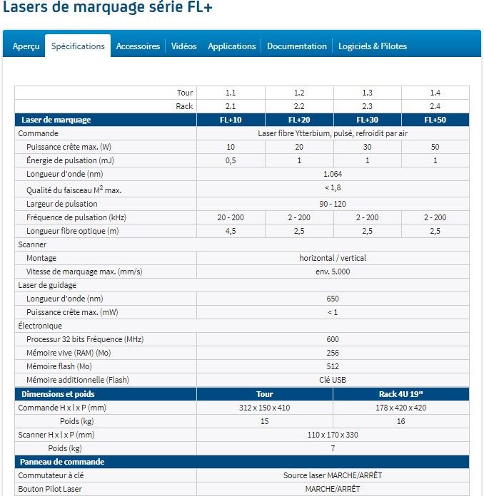 FL+10 - Laser de marquage cab - Puissance 10 W - Précision et rapidité_1