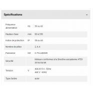 FLSN - moteur ATEX Leroy Somer - 0.75 à 400 kW - zone 2 - anti-étincelles - carter fonte_1
