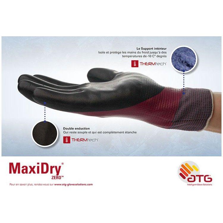 Gant de protection thermique Maxidry® Zéro 56-451 - étanche et résistant jusqu'à -10°C - tailles 7 à 11_1