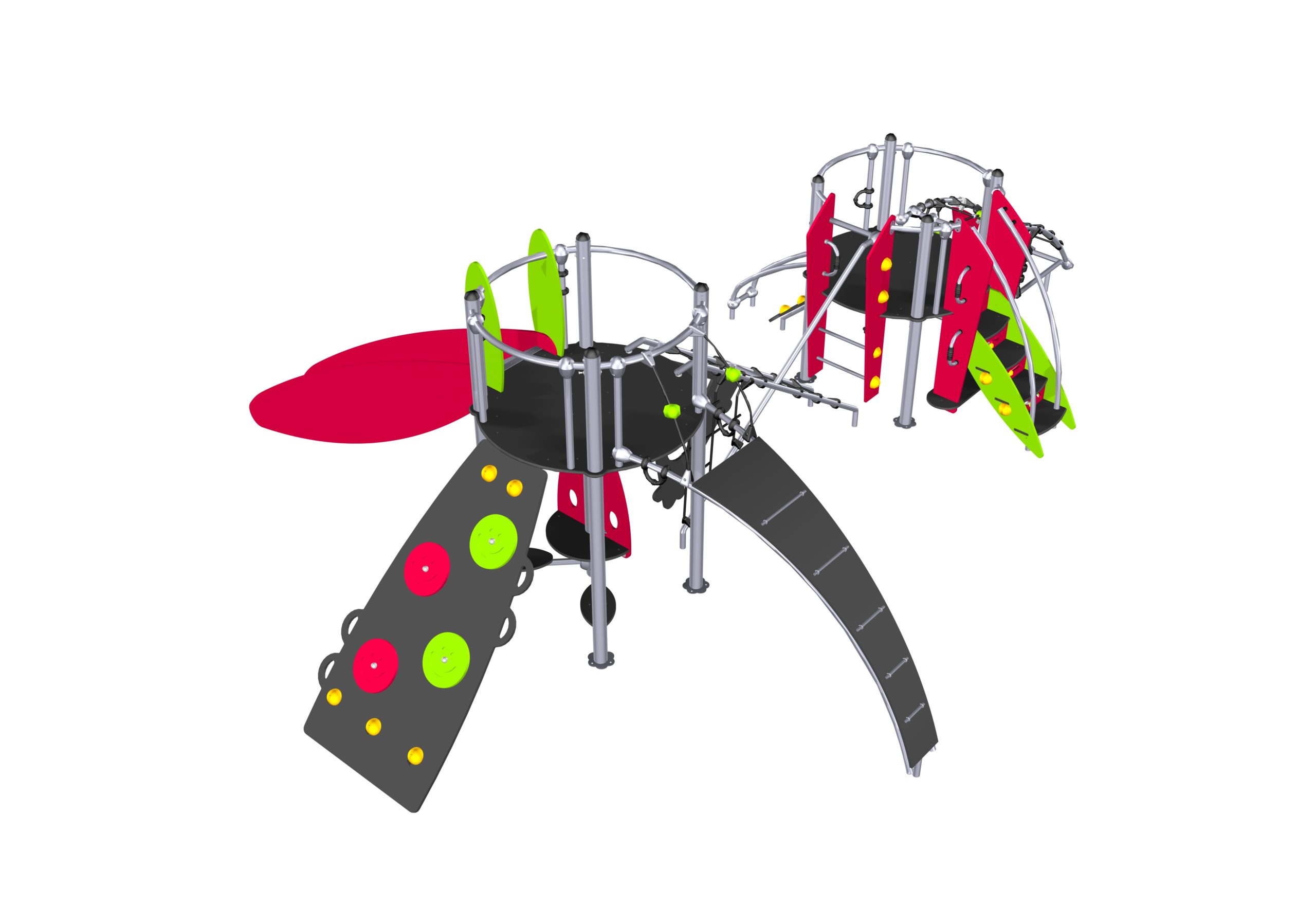 Structure multi-activités métallique etnik victoria sans poupee - ld1ek0240 - ludoparc_1