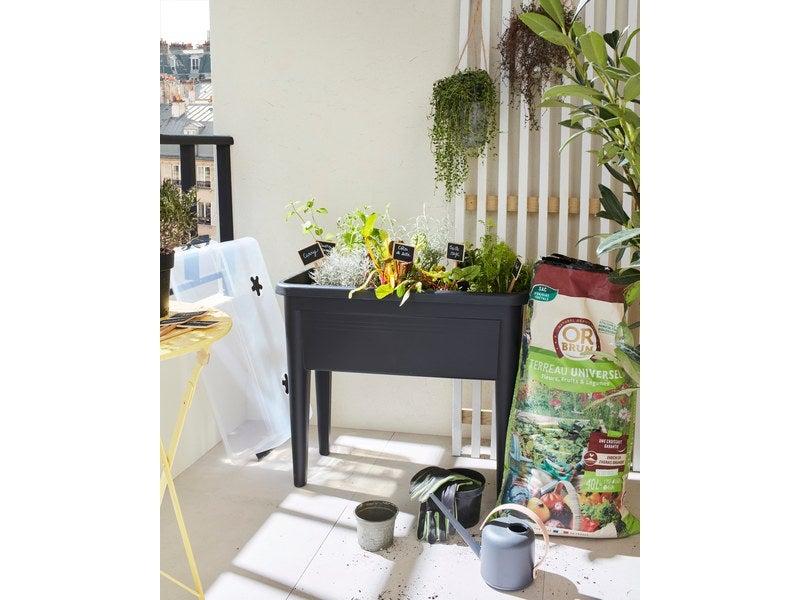 Table de culture Green Basics XXL Living - Noir - Plastique - 36.5 x 75.5 x 65.1 cm - 56L - Résistante au gel et UV_1