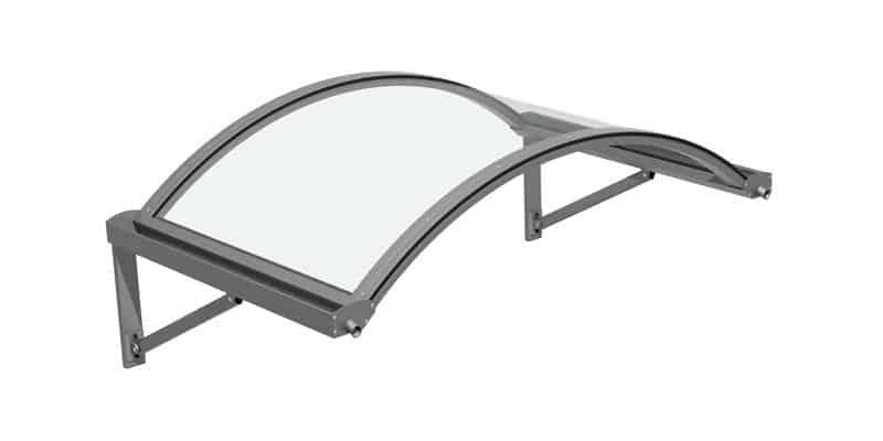 Tunnel Puntone - Marquise de protection pour portes et fenêtres avec imposte courbe_1