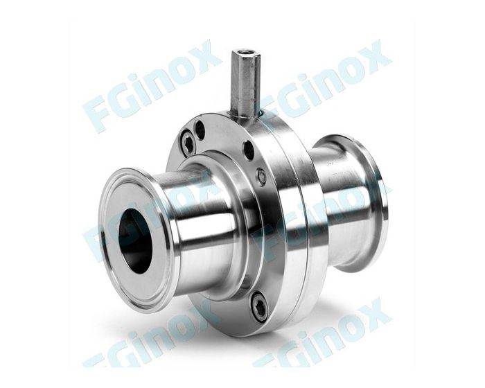 Vanne papillon CLAMP inox 316L - avec manchette silicone - diamètre 25 à 104 mm_1