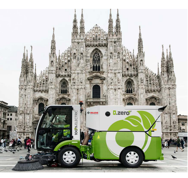 Balayeuse de voirie électrique  avec zéro émissions  - dulevo d.Zero2_1