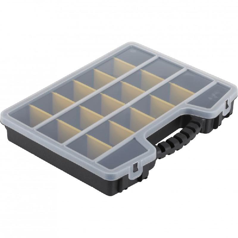 Malette plastique Terry Storage - 5 compartiments - l.39.5 x h.6 x p.30.5 cm - poignée ergonomique et couvercle transparent à double fermeture_1