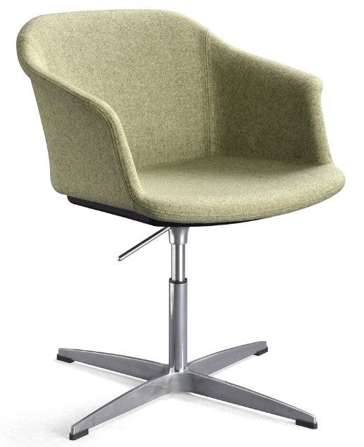 Moli Tapi Meeting - Chaise de bureau ergonomique - Sitis - Base métal réglable en hauteur_1