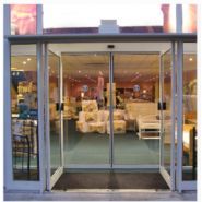 Porte piétonne automatique Axess - coulissante, cintrée, télescopique, pliante et angulaire_1