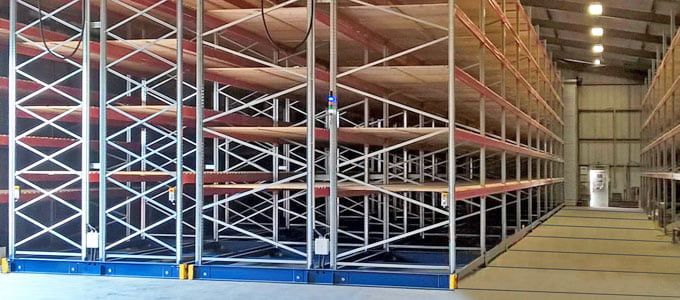 Rayonnage et rack à palette - esnova racks s.A - avec base mobile_1
