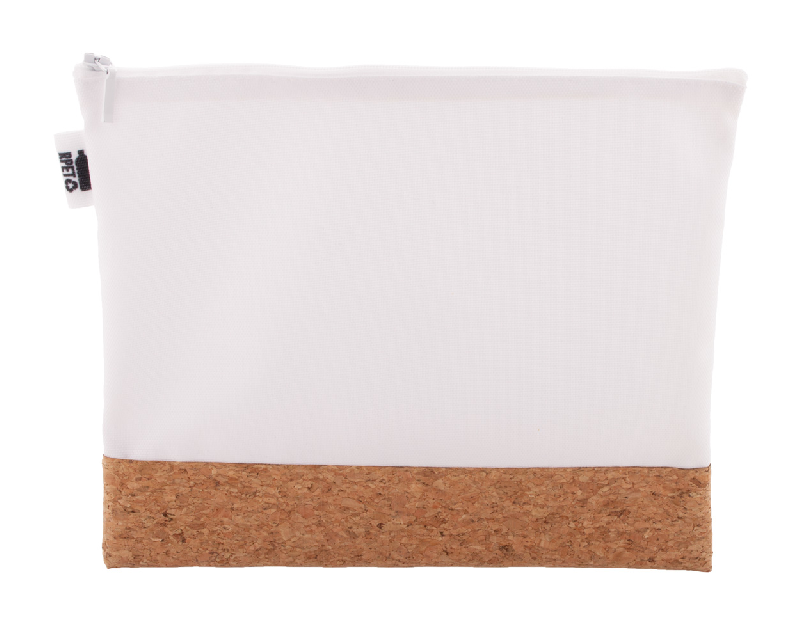 Trousse de maquillage personnalisée - polyester RPET 600D et liège naturel - impression sublimation_1