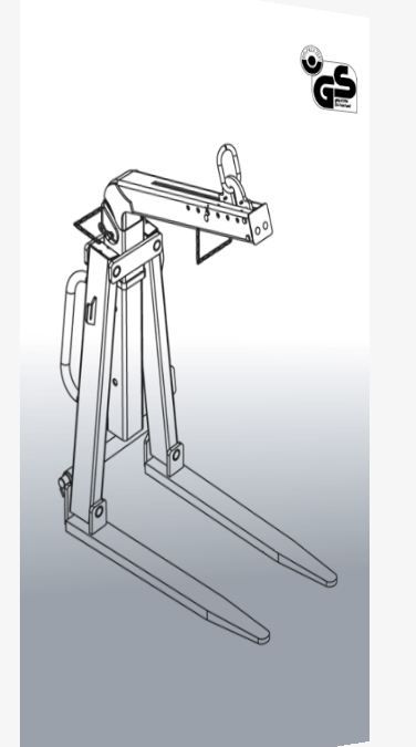 1052 lève-palette - eichinger - charge 600 à 3000 kg - longueur des fourches 1 m_1